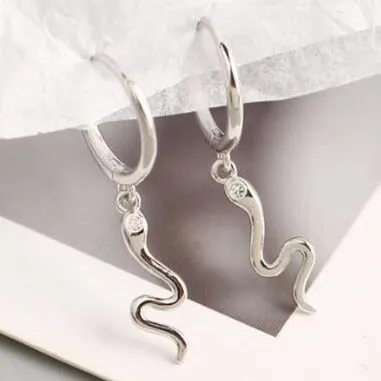18K Gold-Filled Snake Huggie Hoop