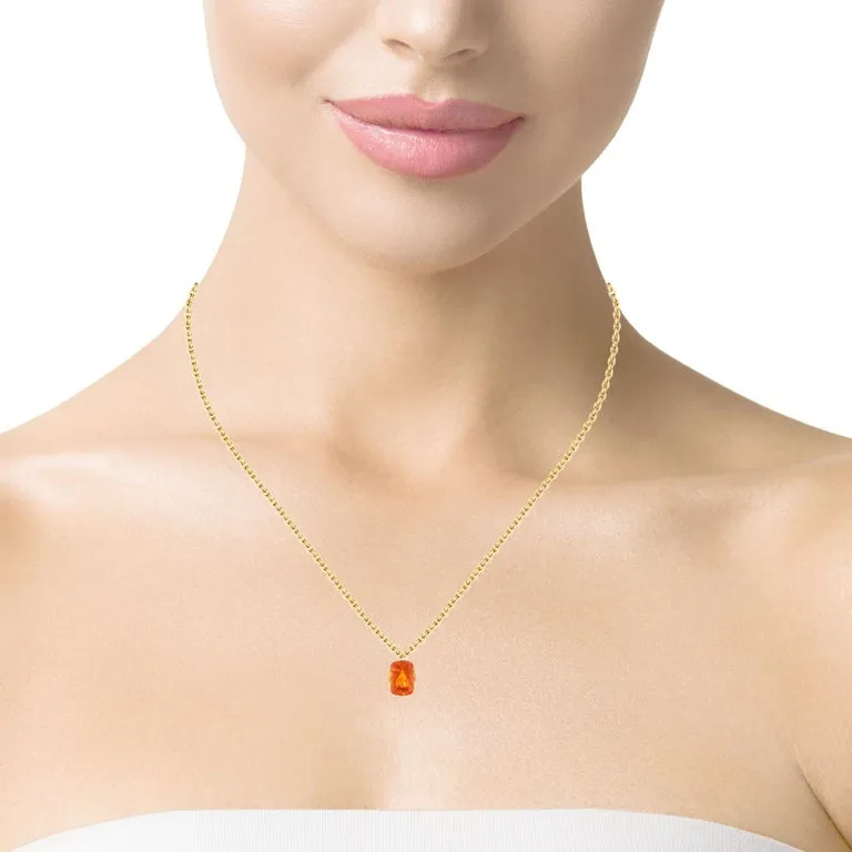5.24 Carat Cushion Spessartite Mandarin Garnet Loose Unset Ring Pendant Gemstone