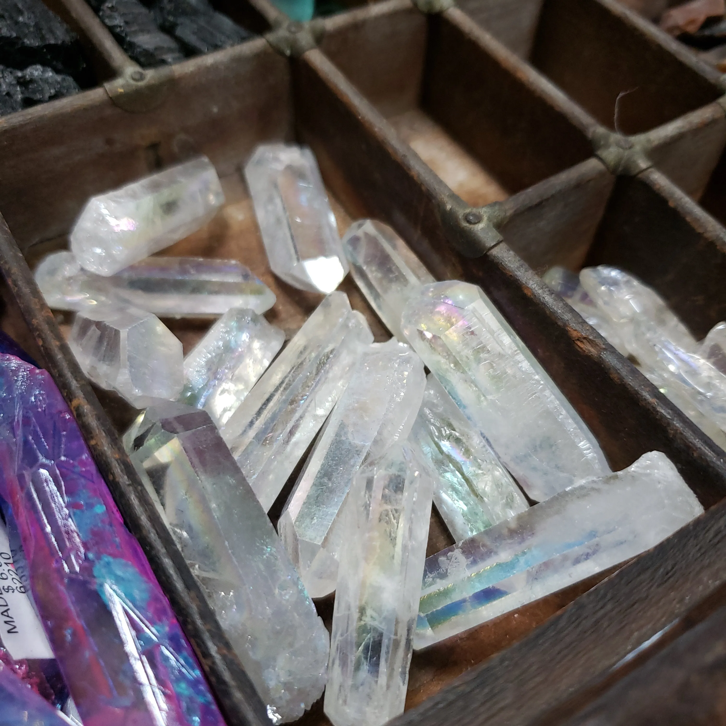 Aura Angel Crystal Quartz Point Wand - Large