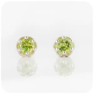 Bella, a Peridot Stud Earring