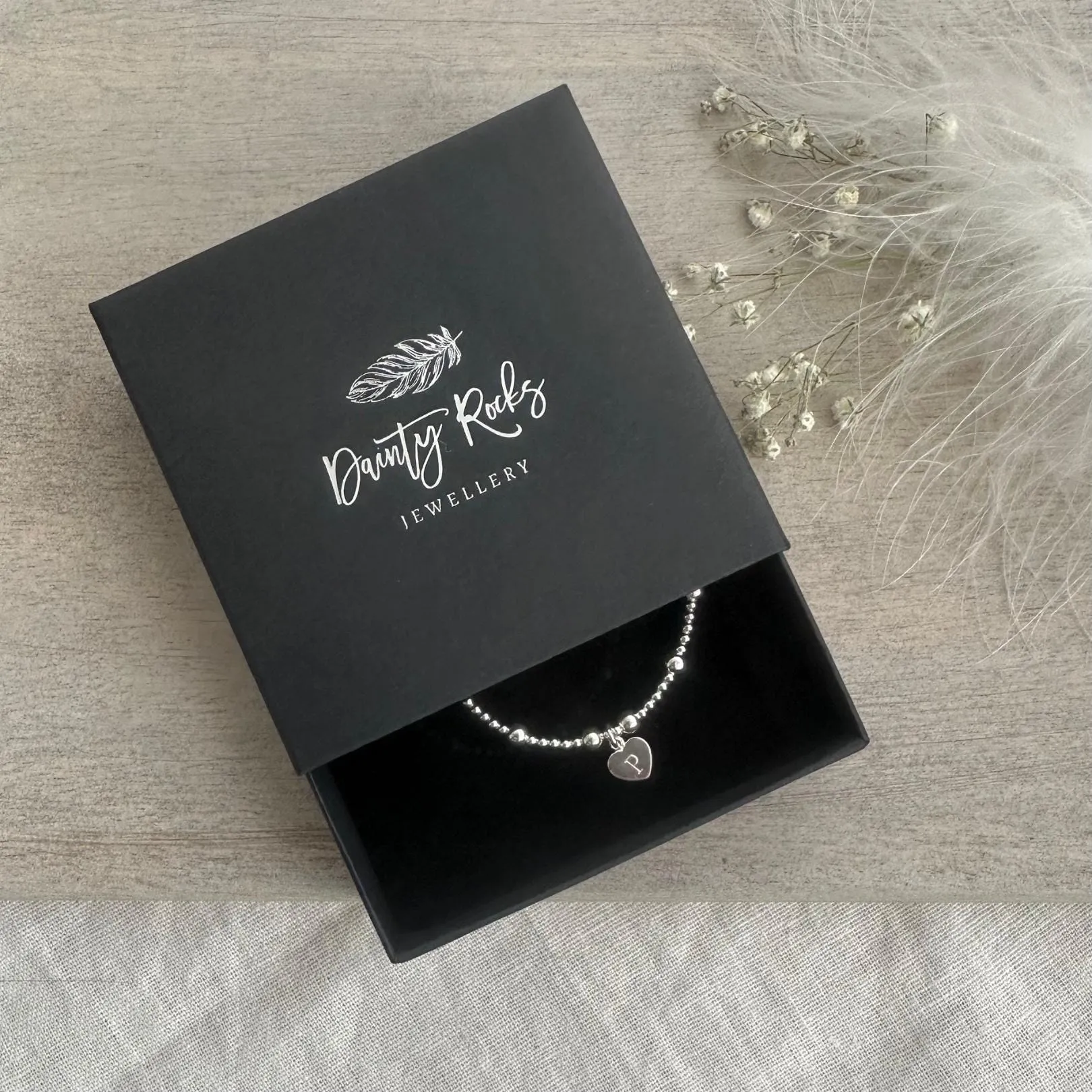 Birthstone Two Bracelets Set, Sterling Silver Jewellery gift for sister