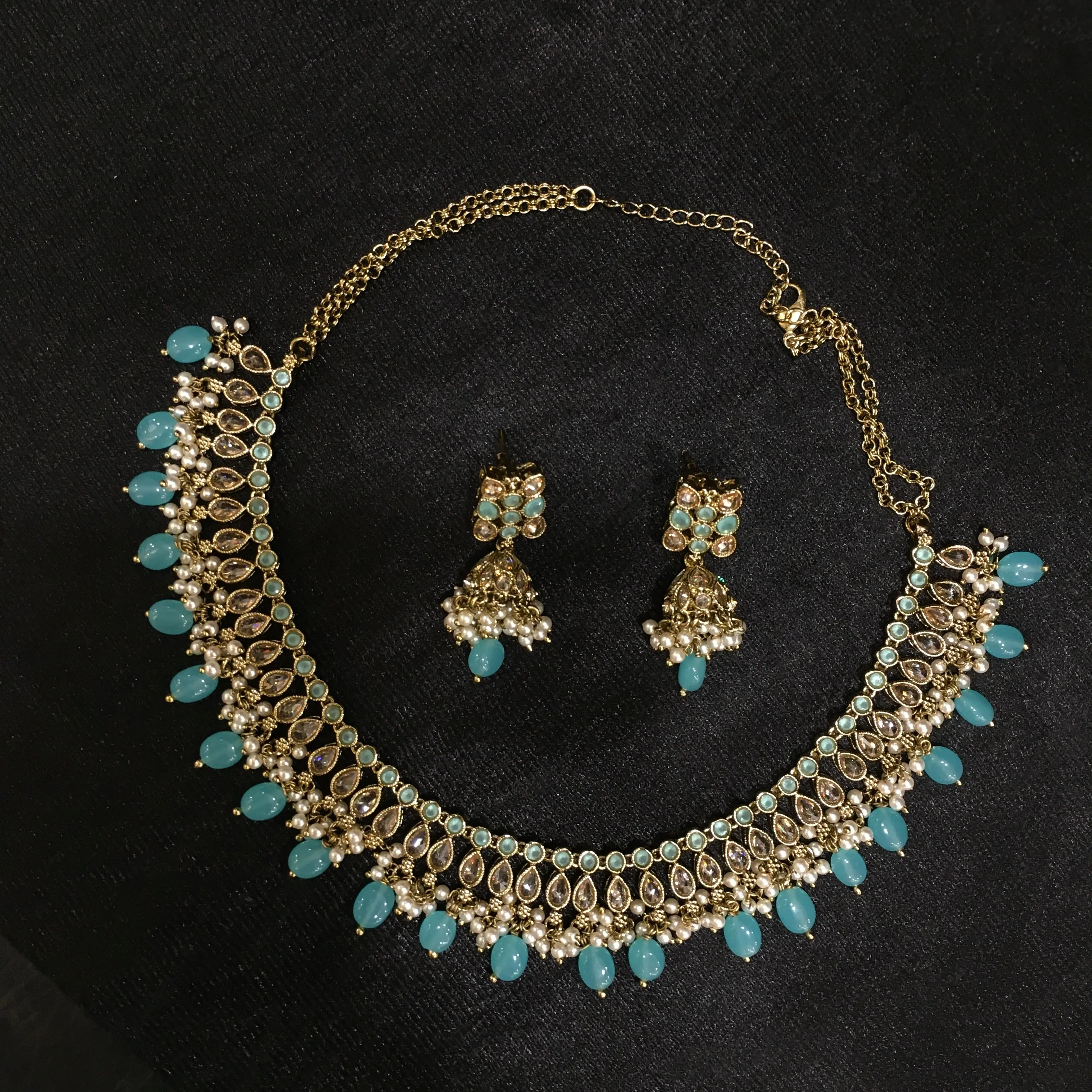 Choker Antique Necklace Set 3684-28