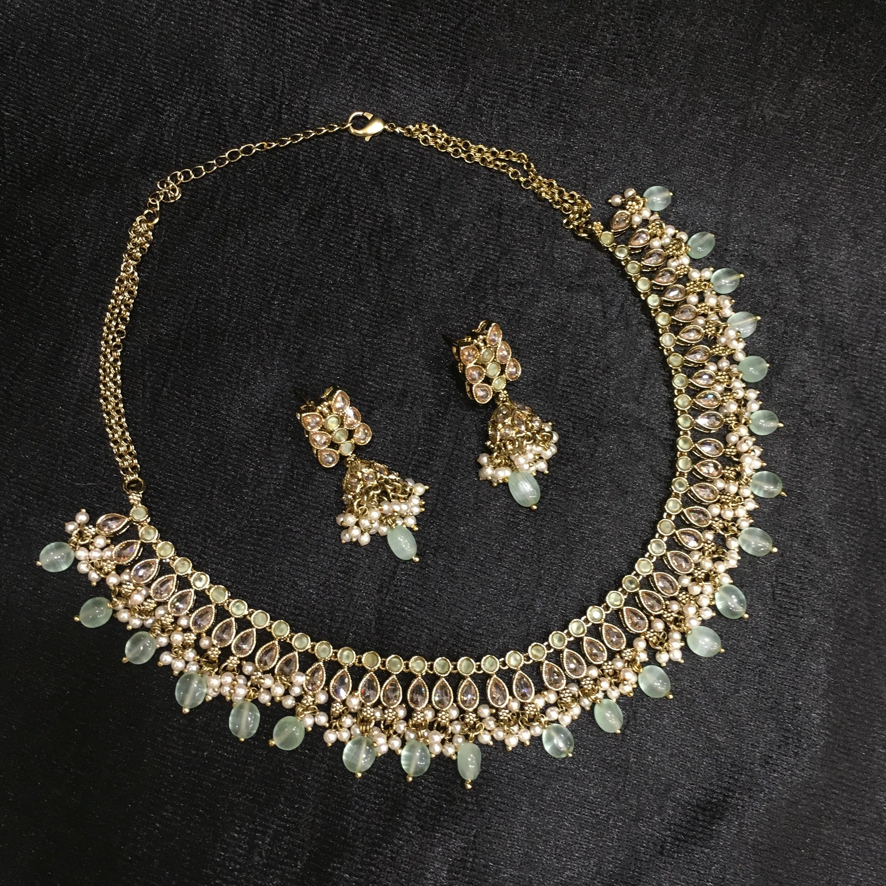 Choker Antique Necklace Set 3684-28