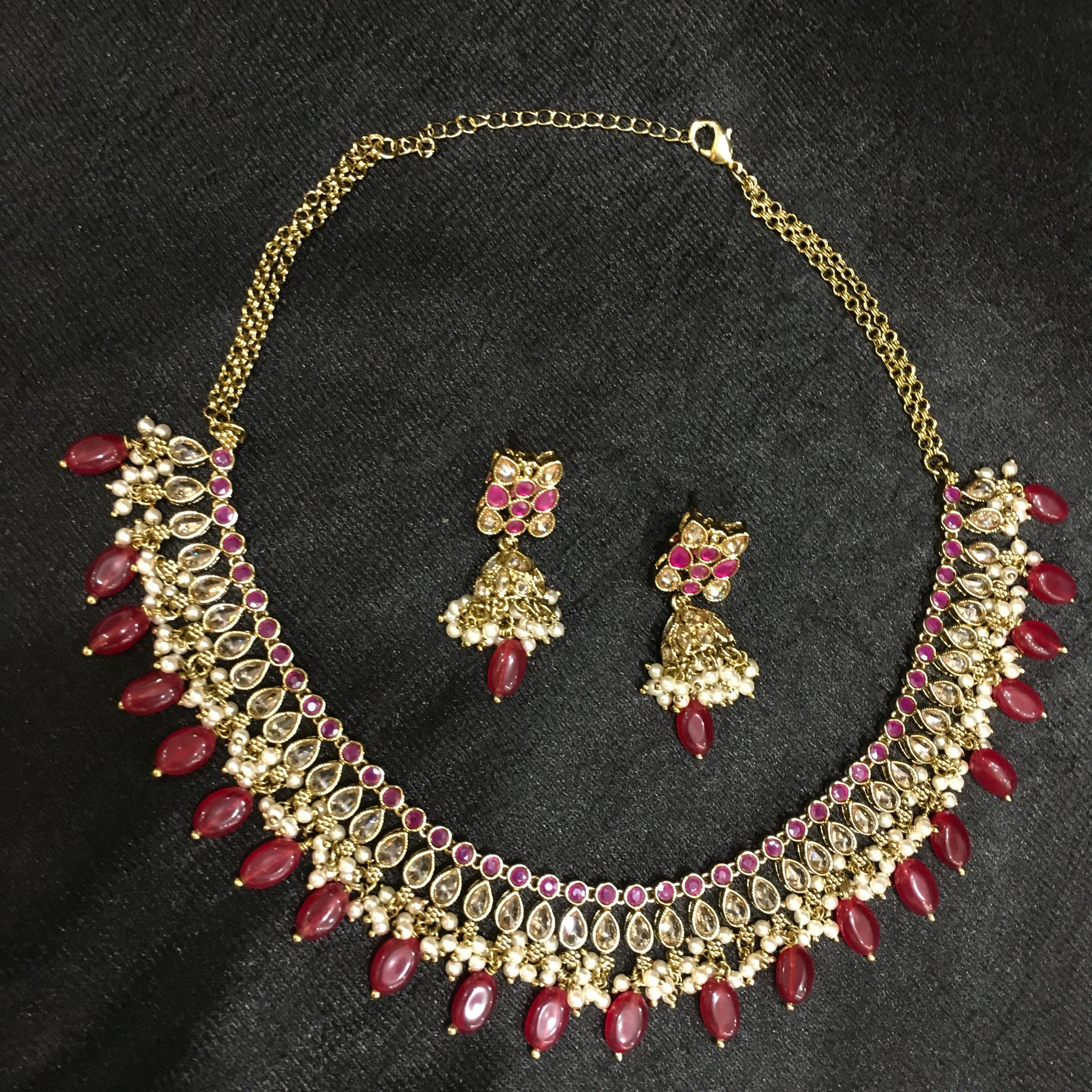 Choker Antique Necklace Set 3684-28