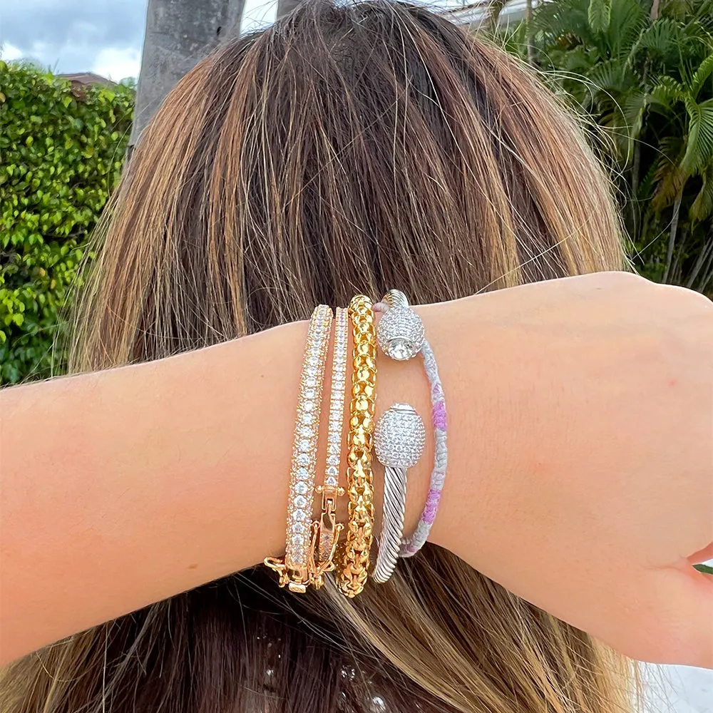 Classic Clear Bangle Bracelet