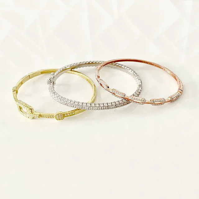 Classic Clear Bangle Bracelet