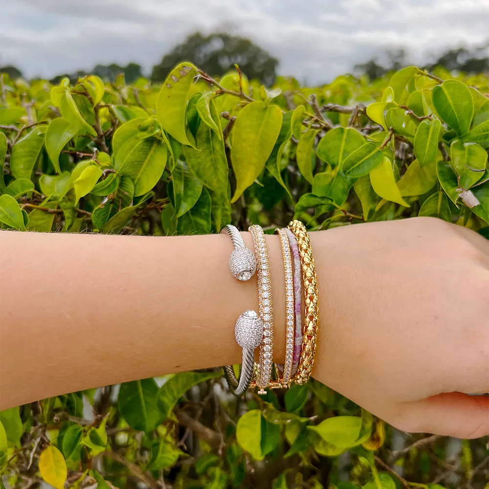Classic Clear Bangle Bracelet