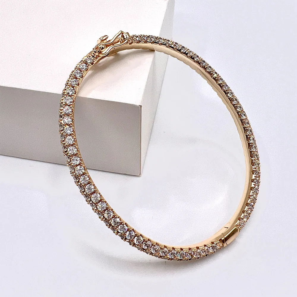 Classic Clear Bangle Bracelet