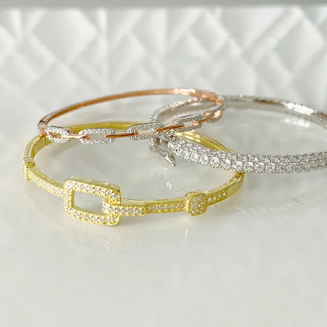 Classic Clear Bangle Bracelet