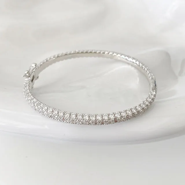 Classic Clear Bangle Bracelet