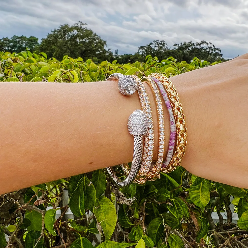 Classic Clear Bangle Bracelet