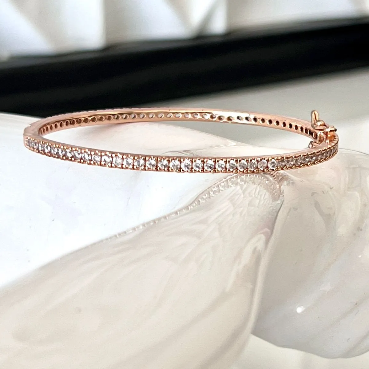 Classic Clear Bangle Bracelet