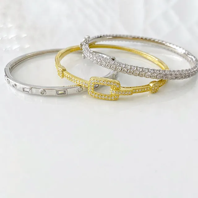 Classic Clear Bangle Bracelet