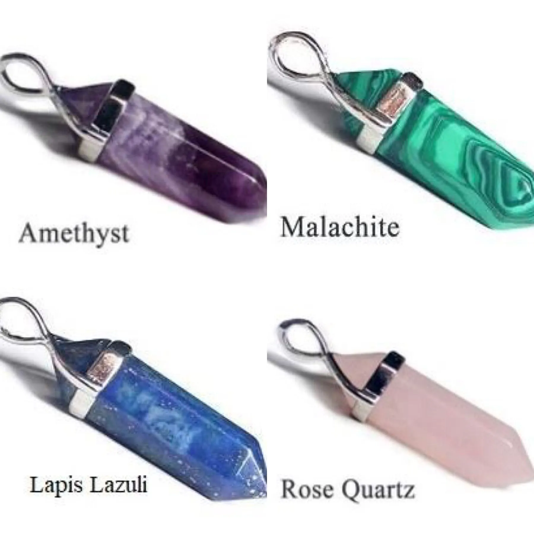Crystal Gemstone Pendant Necklace