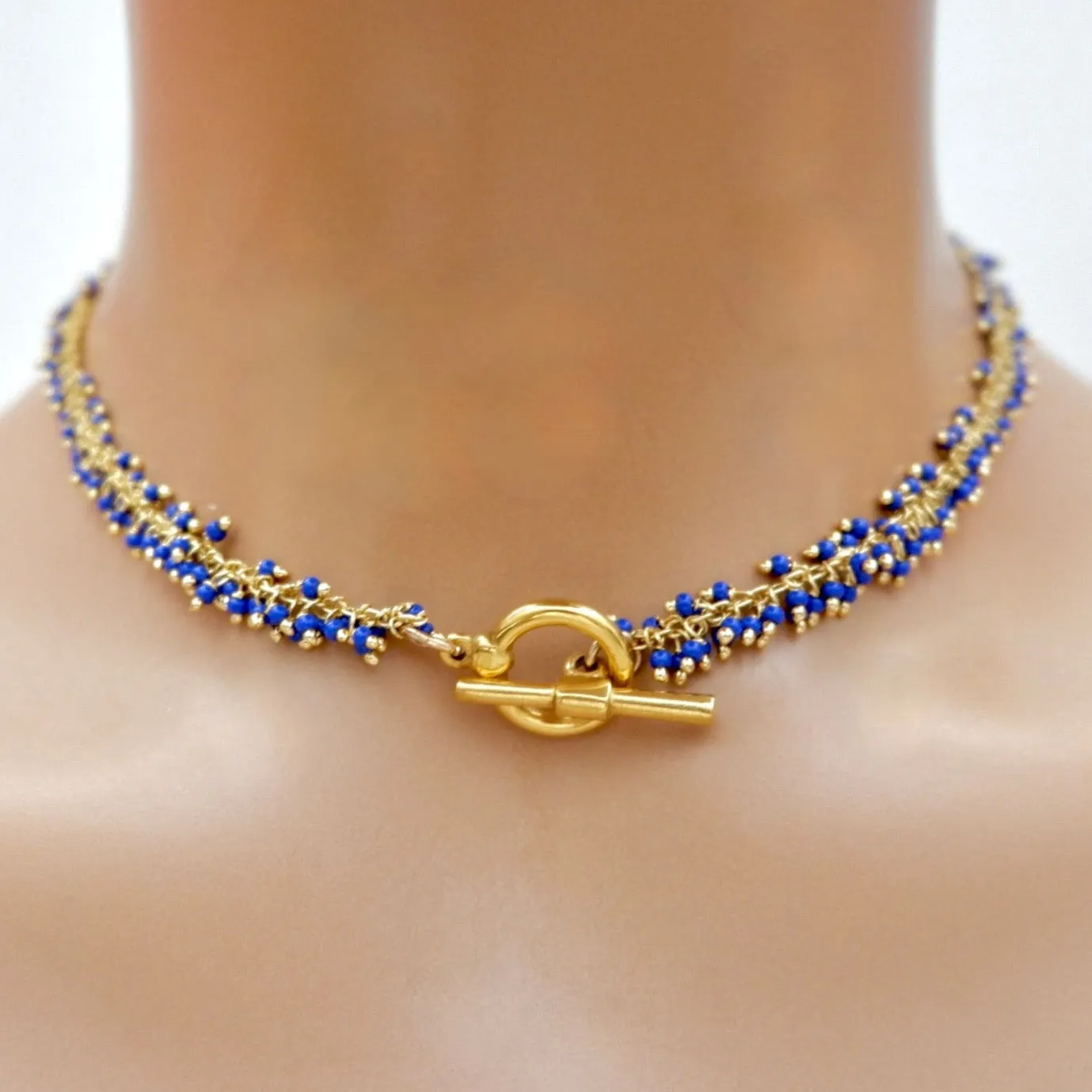 dainty lapis necklace