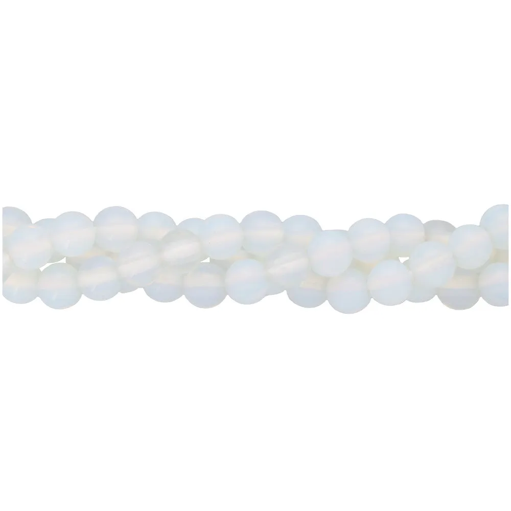 Dakota Stones Opalite 8mm Round Large Hole Bead Strand