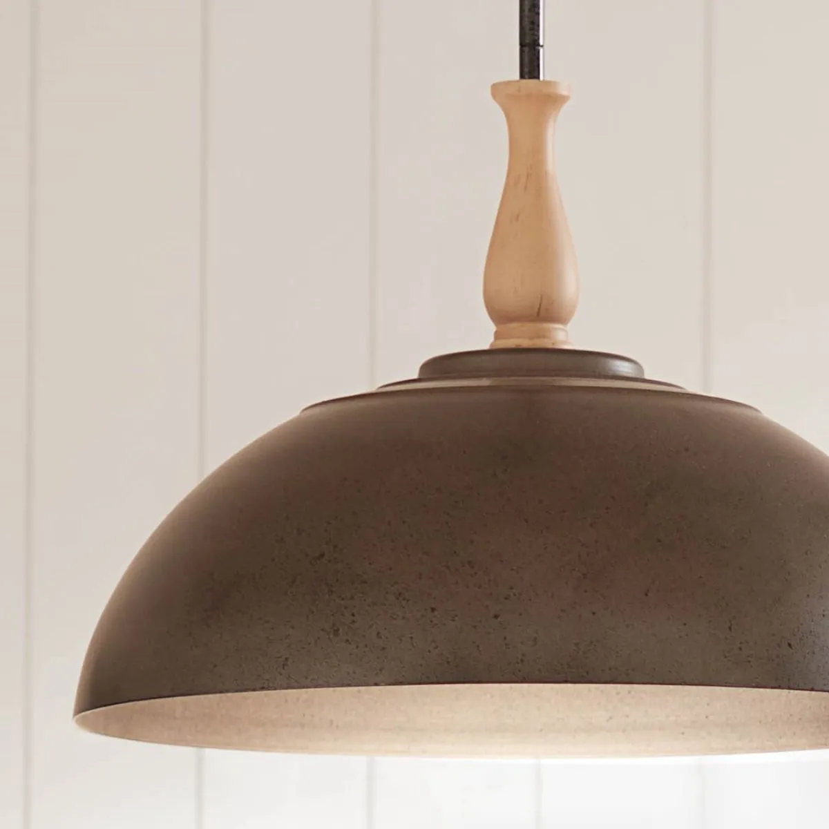 Fira 18 in. Pendant Light Anvil Iron finish