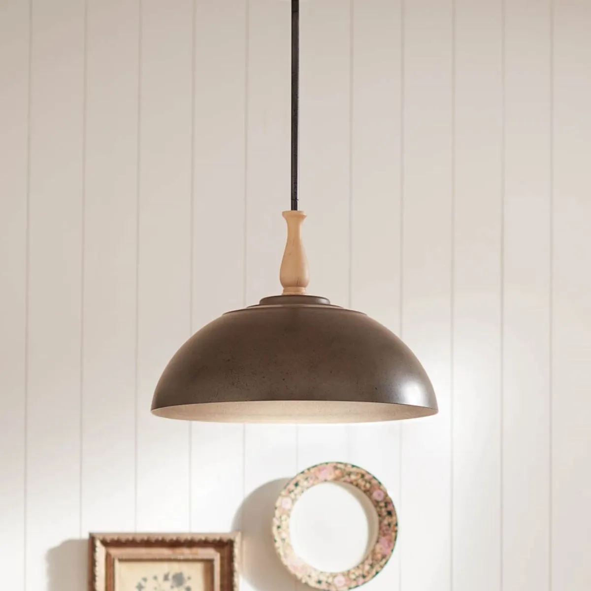 Fira 18 in. Pendant Light Anvil Iron finish