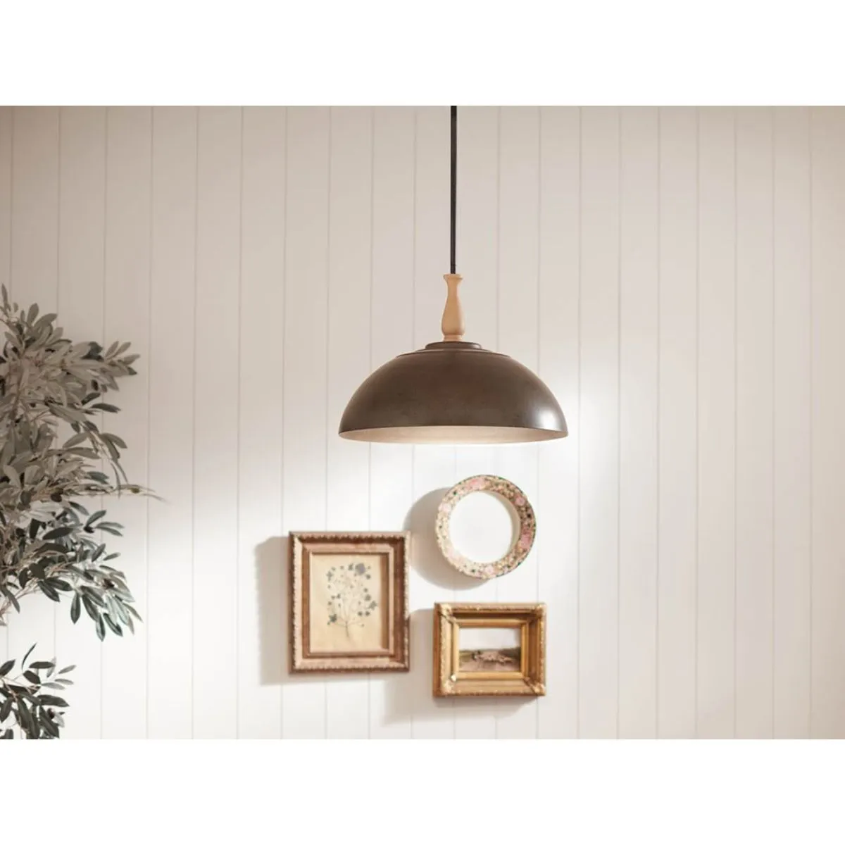 Fira 18 in. Pendant Light Anvil Iron finish