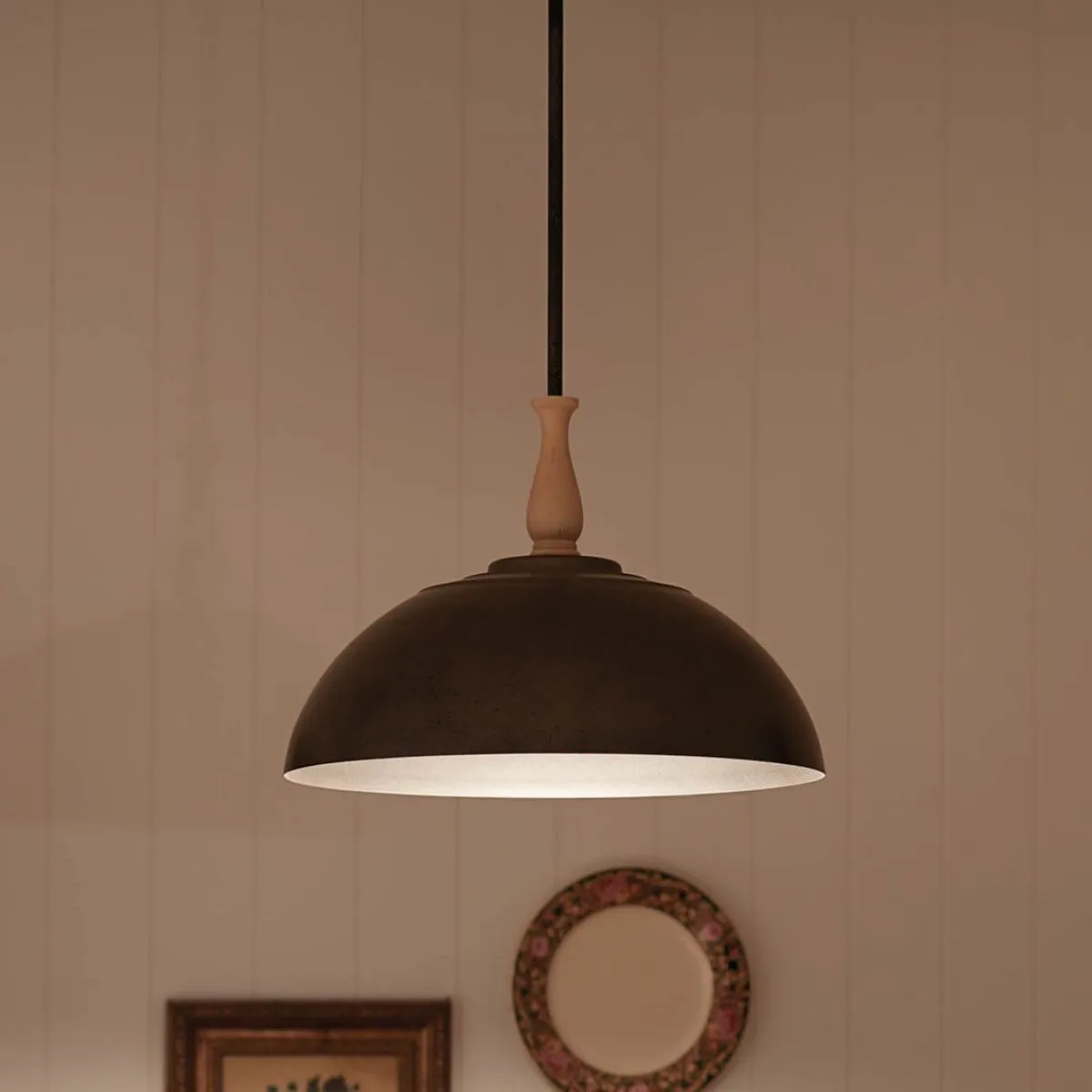 Fira 18 in. Pendant Light Anvil Iron finish