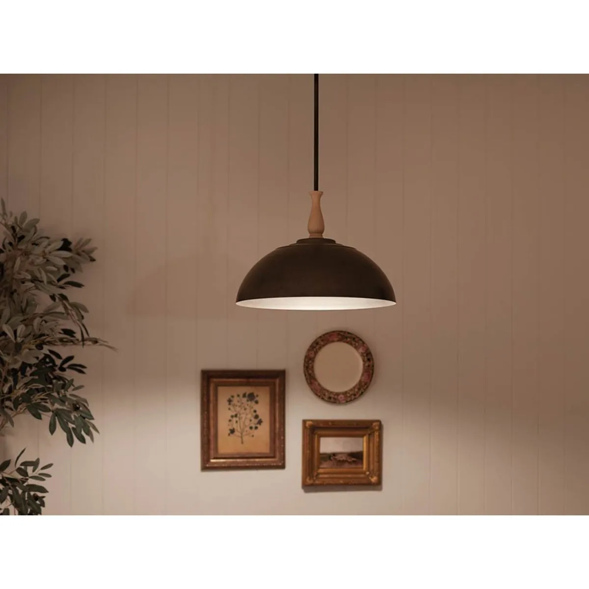 Fira 18 in. Pendant Light Anvil Iron finish