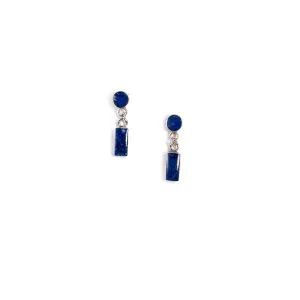Lapis Lazuli Earrings Rimaq | Exclusive Handmade Jewelry | Made in Chile