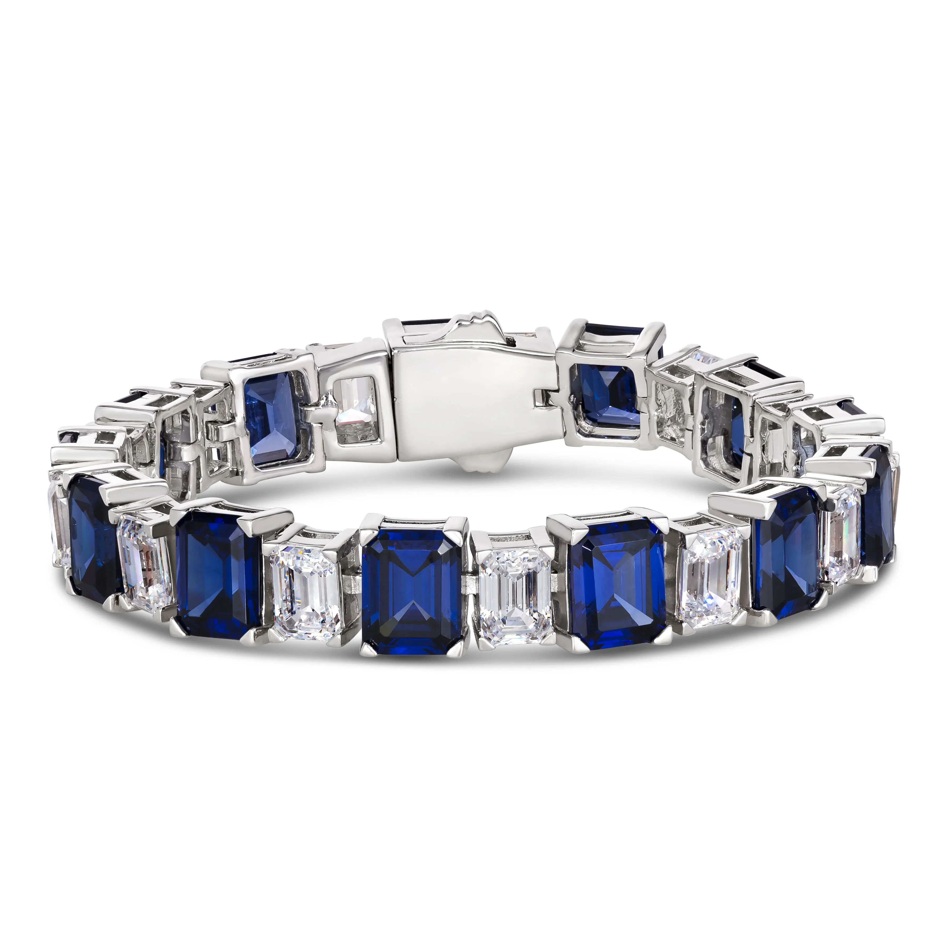 Lisa Marie Statement Bracelet in Blue Sapphire
