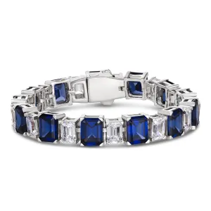 Lisa Marie Statement Bracelet in Blue Sapphire