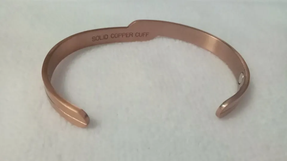 Magnetic Jewelry: Solid Copper Cuff Bracelet Elegance