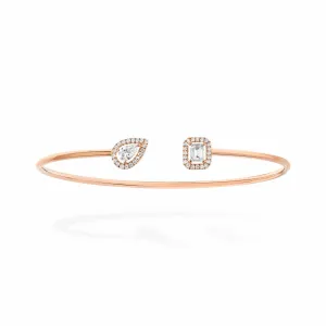 Messika My Twin Diamond Bracelet in Pink Gold