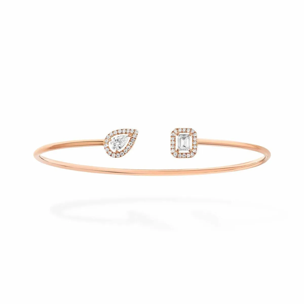 Messika My Twin Diamond Bracelet in Pink Gold