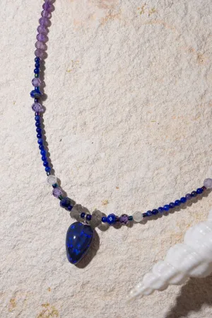 Necklace Australian Opal Indigo Sky