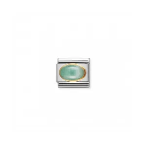 Nomination Classic May Birthstone Link - Gold/Emerald ~ 030504/09