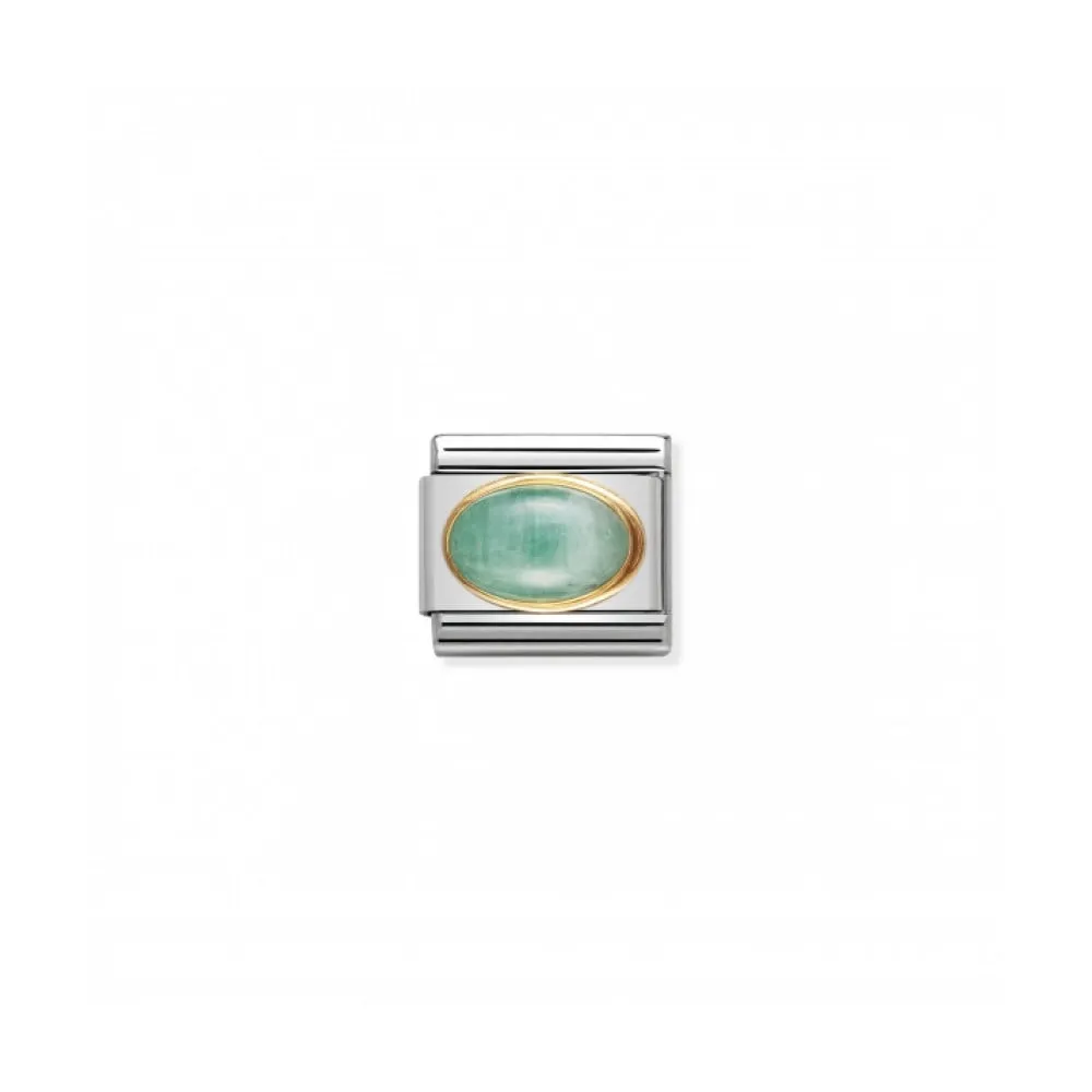 Nomination Classic May Birthstone Link - Gold/Emerald ~ 030504/09