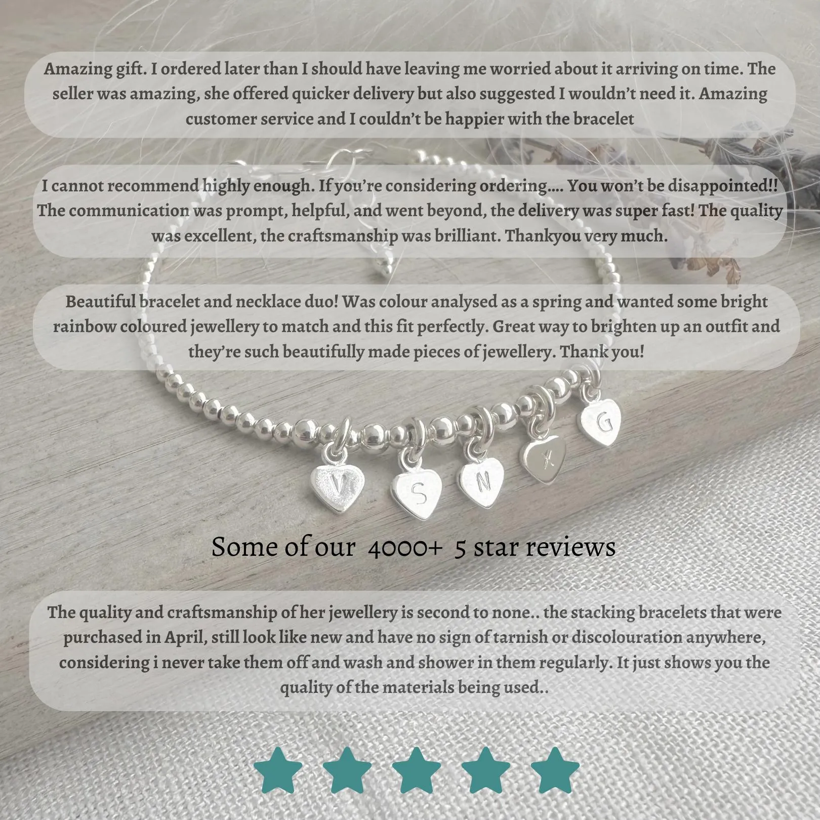 Personalised Pearl Bracelet, Dainty June Birthstone Jewellery in Sterling Silver