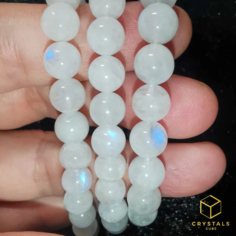 Rainbow Moonstone* Bracelet 7.5mm - 8.1mm