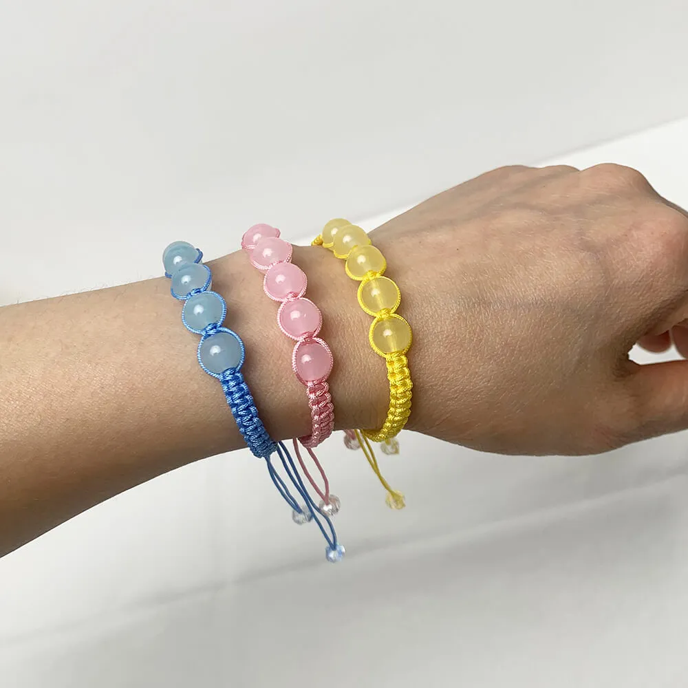 Sweet Glass Beads Corded Bracelet