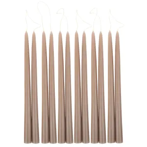 Taper Candles 12", Greige
