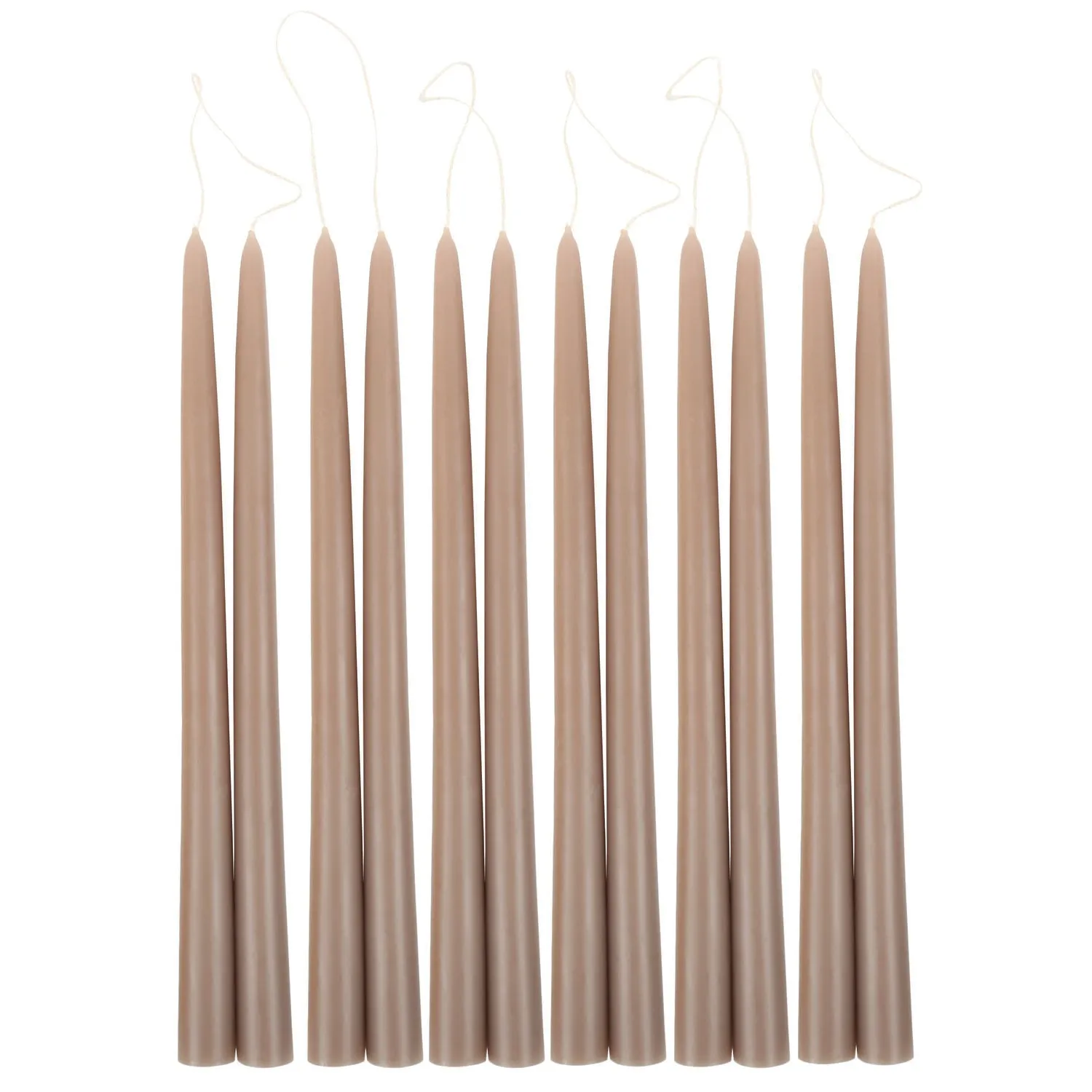 Taper Candles 12", Greige