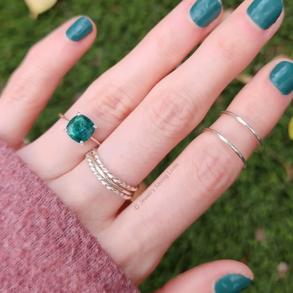 The Asher - Natural Emerald