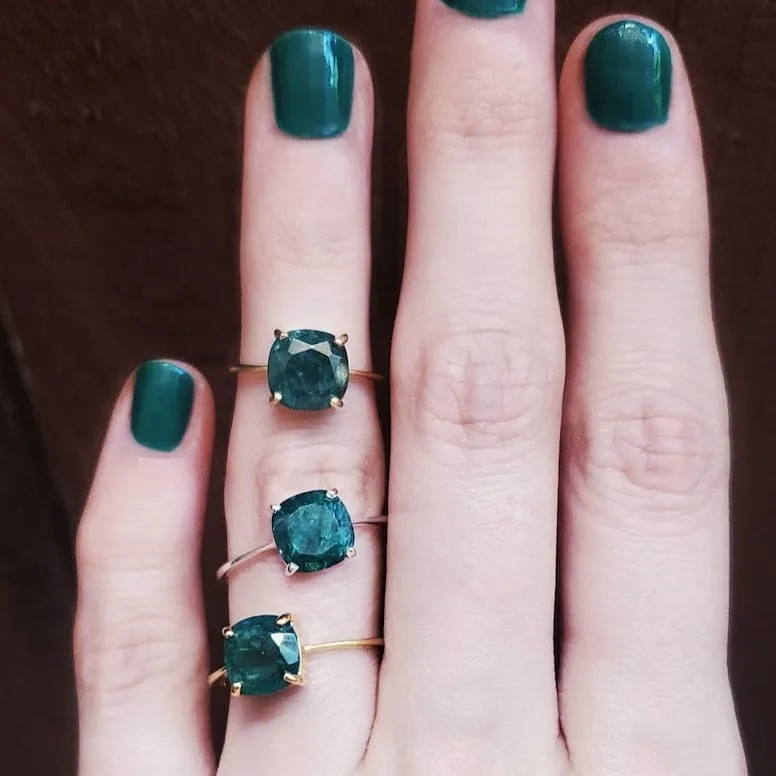 The Asher - Natural Emerald
