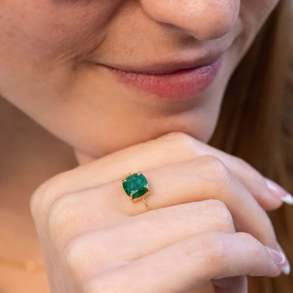 The Asher - Natural Emerald