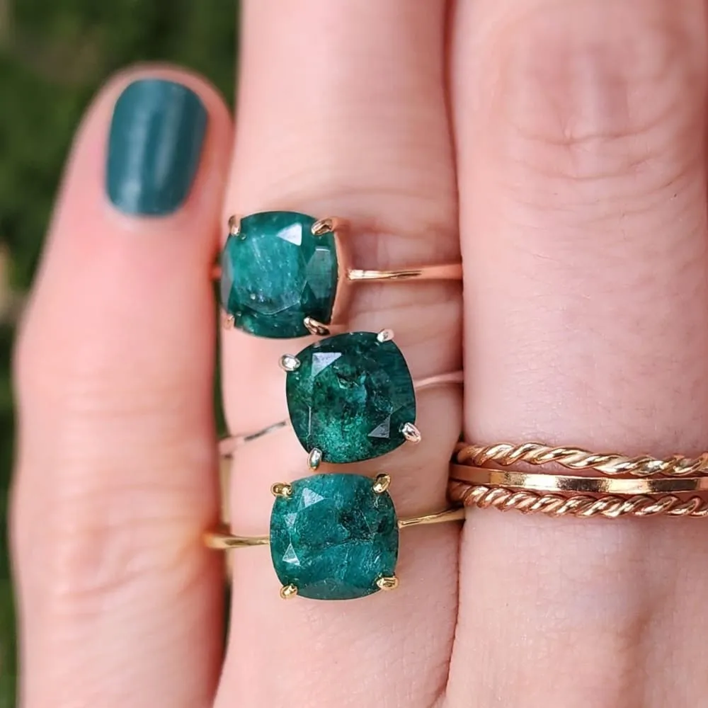 The Asher - Natural Emerald