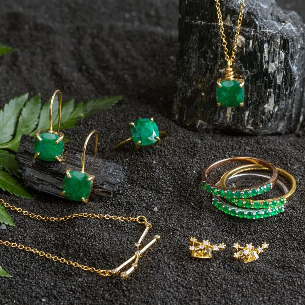 The Asher - Natural Emerald