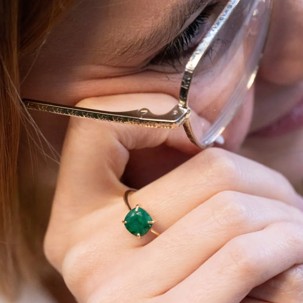 The Asher - Natural Emerald