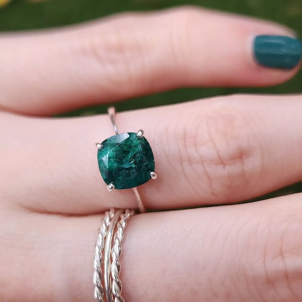 The Asher - Natural Emerald