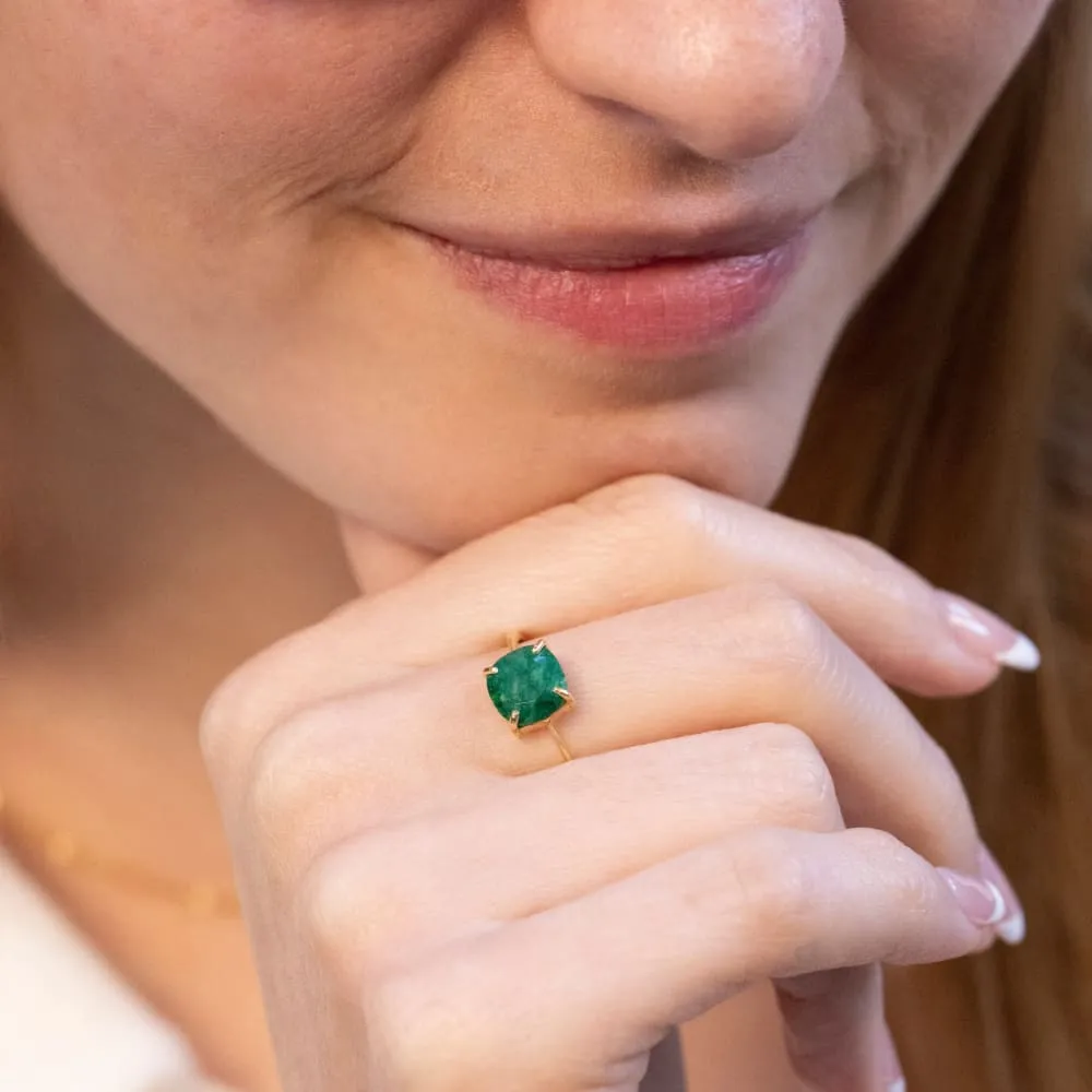 The Asher - Natural Emerald