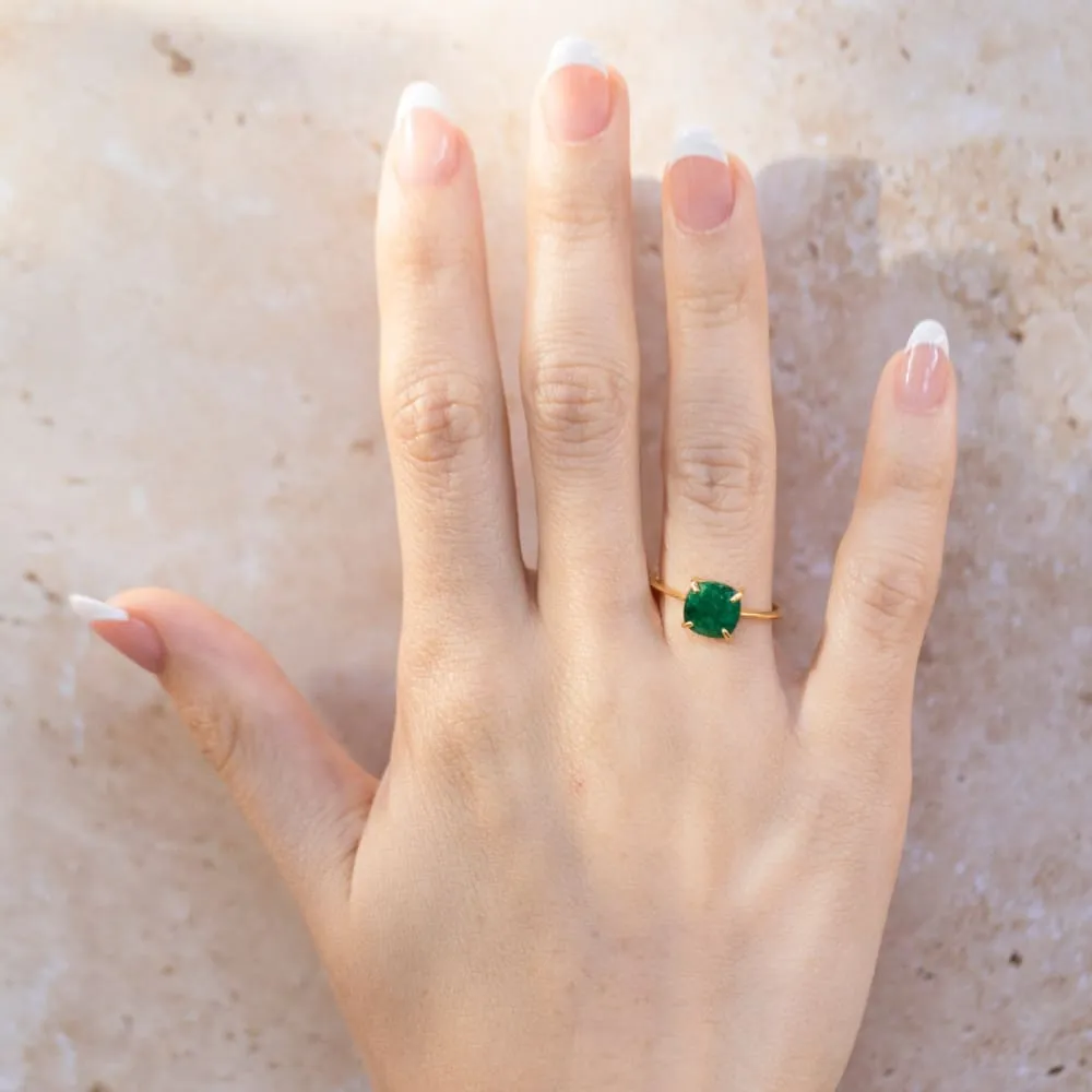 The Asher - Natural Emerald