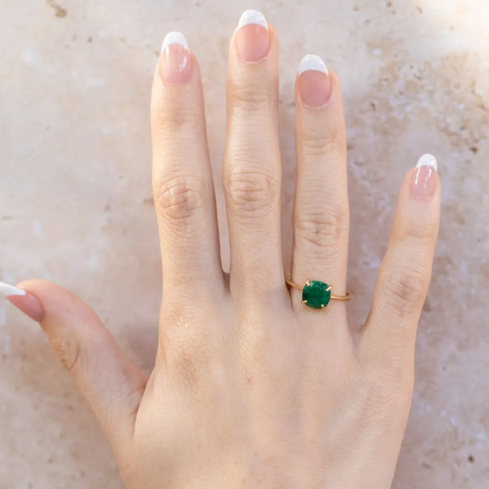 The Asher - Natural Emerald