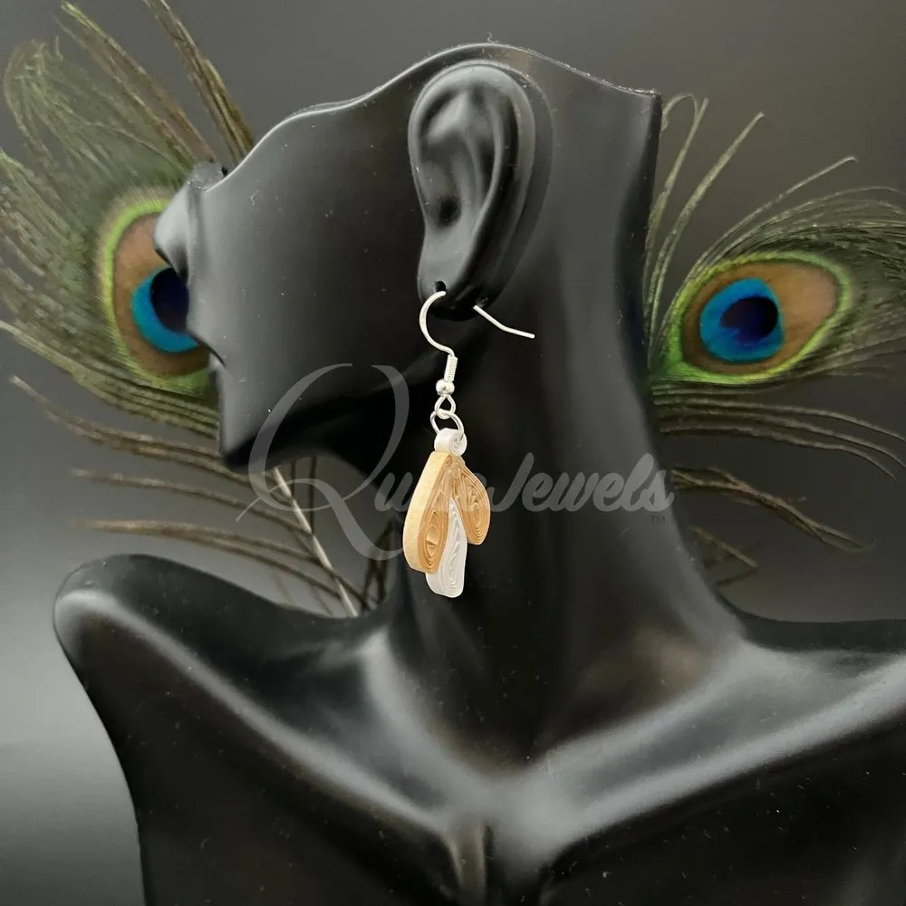 Three leaf Paper Quilling Earrings